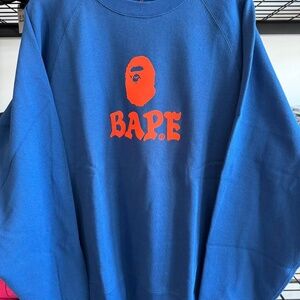 BAPE Front Logo Relaxed Crewneck